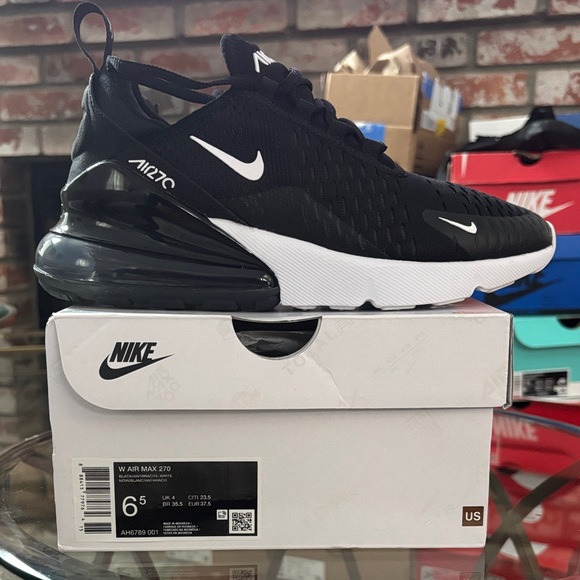 Nike Shoes - Women’s Nike Air Max 270 Black White Sneakers